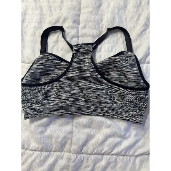 Racerback Sports Bra Gray Black Women's Small Padded Athletic Athlete - Picture 2 of 5